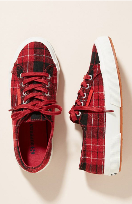 Superga Plaid Sneakers