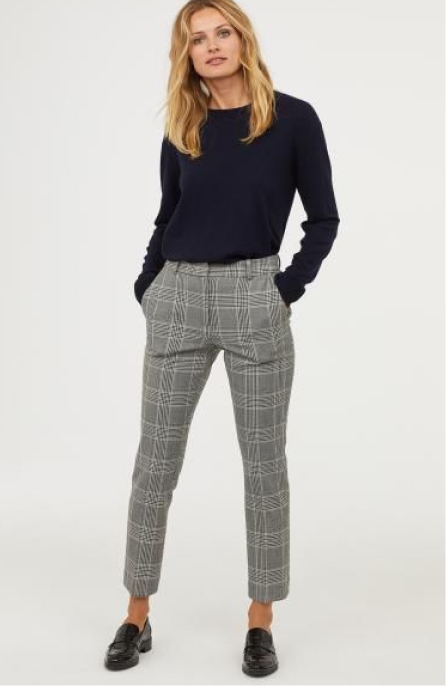 Checked ladies trouser